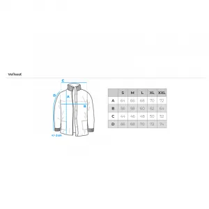 Pánska bunda s kapucňou OMBRE Jacket OM-JALP-0215 V-1 beige