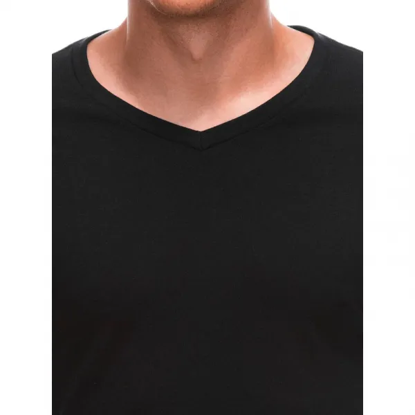 Pánske tričko s krátkym rukávom s v-výstrihom EDOTI T-shirt EM-TSBS-0101 V-1 black
