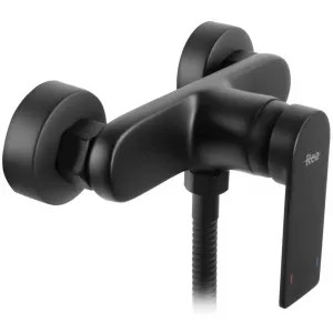 REA - Sprchová batéria Black + ručná hlavica - brúsené zlato REA-B7900