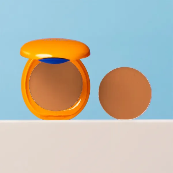 Shiseido Sun Care Tanning Compact Foundation SPF10 vodeodolný kompaktný make-up náhradná náplň odtieň Honey 12 g