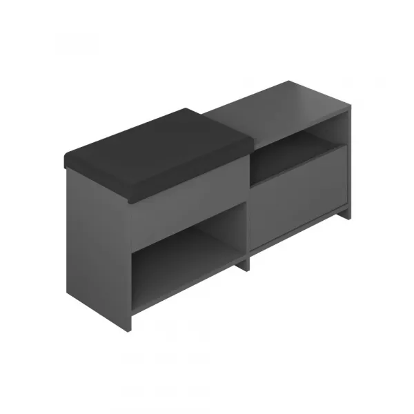 Skrinka na topánky / Botník Filux Bench - Anthracite