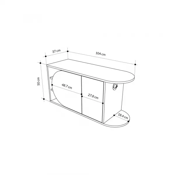 Skrinka na topánky / Botník Nova Shoe Bench - Oak, White