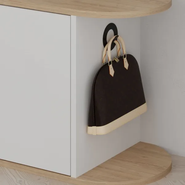 Skrinka na topánky / Botník Nova Shoe Bench - Oak, White