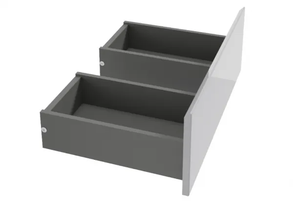 ArtDef Kúpeľňový komplet DIAMENTE 60/1 sivý lesk