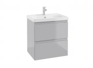 ArtDef Kúpeľňový komplet DIAMENTE 60/1 sivý lesk