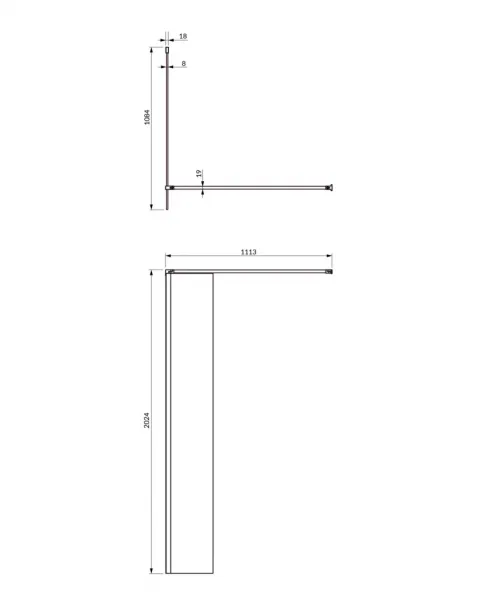 OMNIRES - MARINA walk-in, 110 cm chróm / transparent /CRTR/ DNR11XCRTR