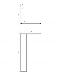 OMNIRES - MARINA walk-in, 110 cm chróm / transparent /CRTR/ DNR11XCRTR