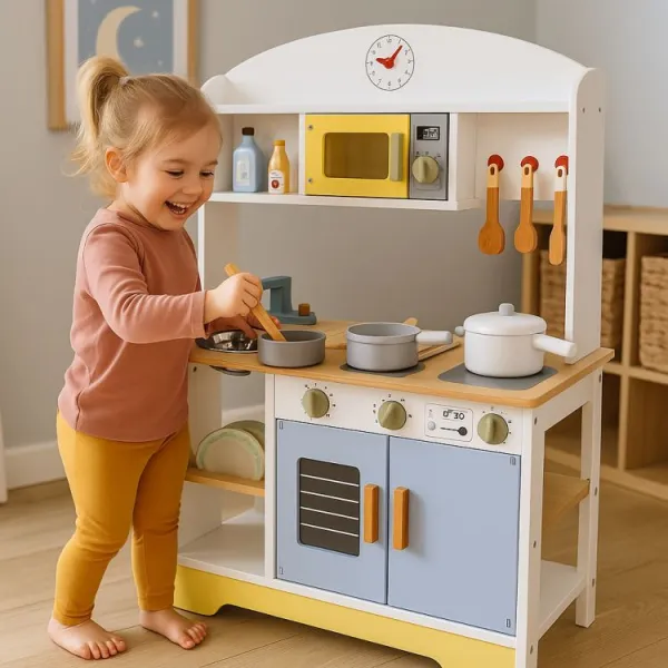 ECOTOYS Dětská kuchyňka s příslušenstvím MILA vícebarevná
