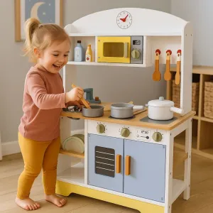 ECOTOYS Dětská kuchyňka s příslušenstvím MILA vícebarevná