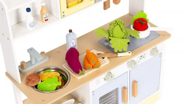 ECOTOYS Dětská kuchyňka s příslušenstvím MILA vícebarevná