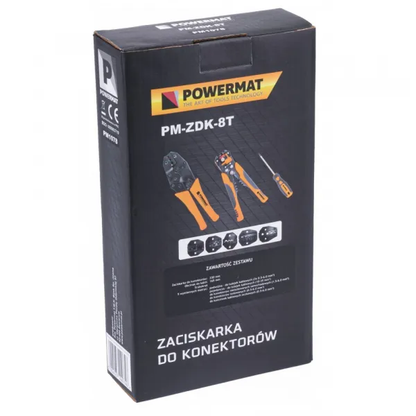 Krimpovacie kliešte sada PM-ZDK-8T
