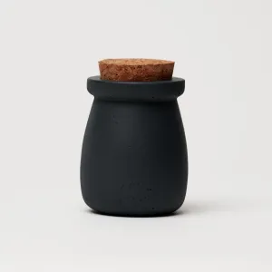 ODLITO ODĽATO Betónová dóza – Nefertiti – grafit (čierna) – 8 cm – 2ks