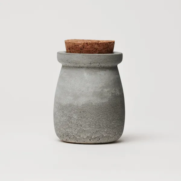 ODLITO ODĽATO Betónová dóza – Nefertiti – prírodná – 8 cm – 2ks