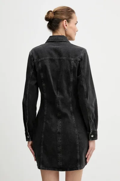Rifľové šaty Calvin Klein Jeans