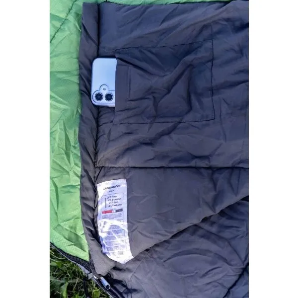 Crossroad KATMAI 200 Dekový spací vak, zelená, veľkosť 200 cm - pravý zips