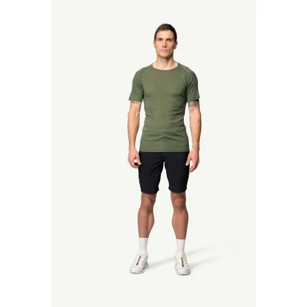 Devold LAUPAREN MERINO 190 Pánske merino tričko, khaki, veľkosť