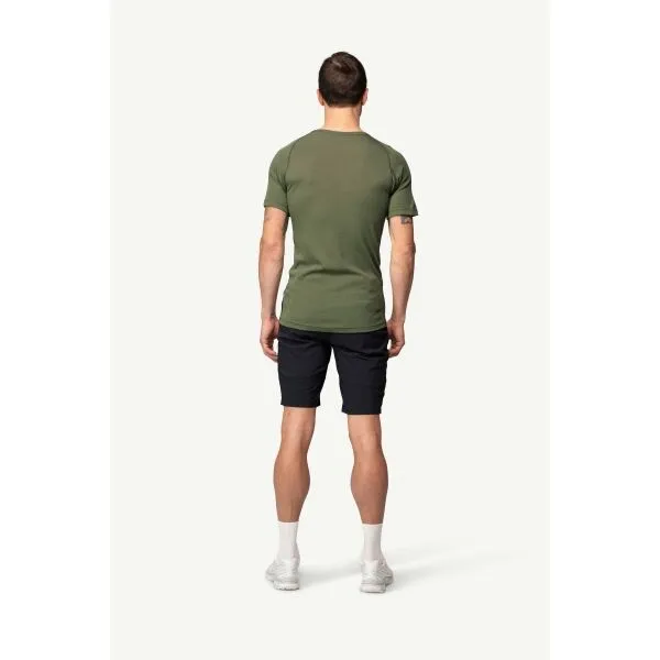 Devold LAUPAREN MERINO 190 Pánske merino tričko, khaki, veľkosť