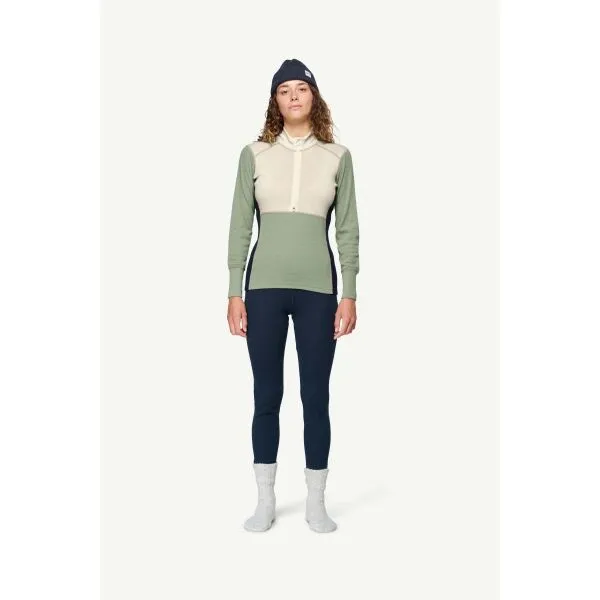 Devold LAUPAREN MERINO 190 Dámske funkčné tričko, khaki, veľkosť