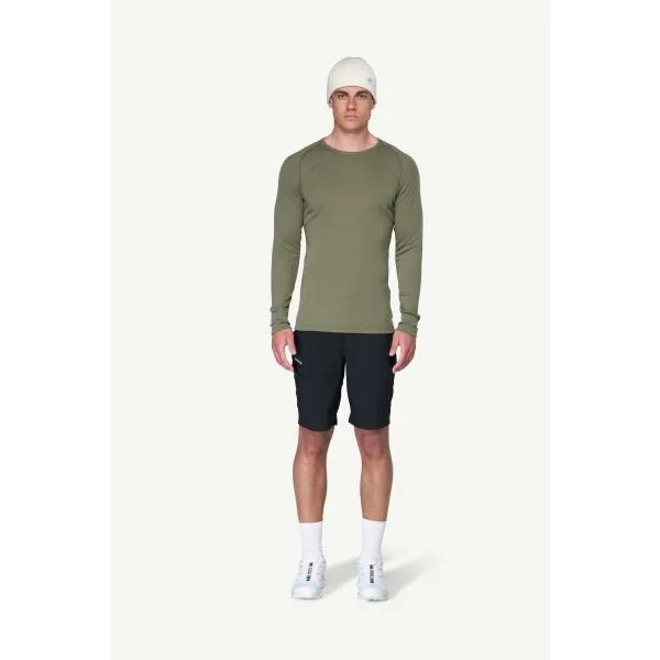 Devold LAUPAREN MERINO 190 Pánske funkčné tričko, khaki, veľkosť