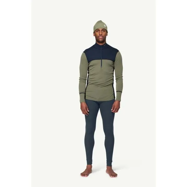 Devold LAUPAREN MERINO 190 Pánske funkčné tričko, khaki, veľkosť