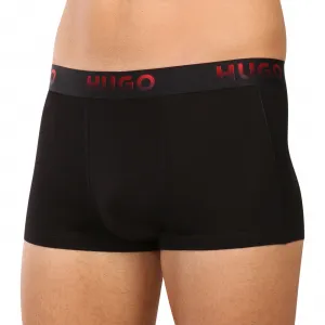 3PACK pánske boxerky HUGO čierné (50549172 001) L, trenky