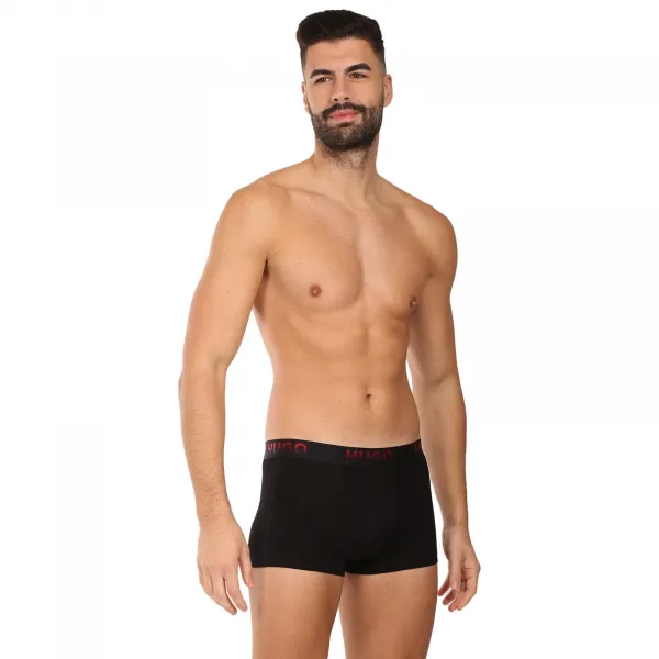 3PACK pánske boxerky HUGO čierné (50549172 001) L, trenky