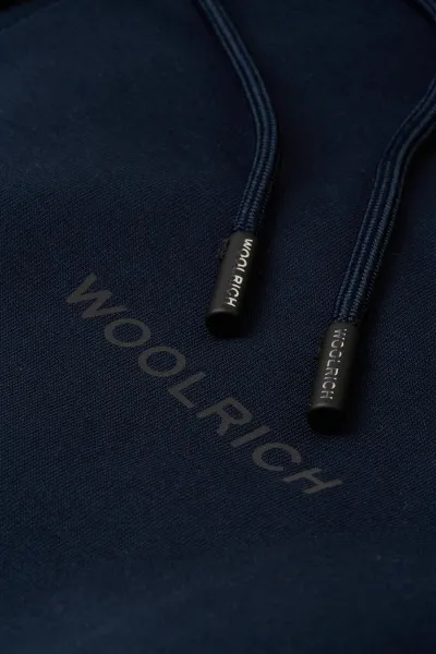 Mikina Woolrich Tech Full-Zip Hoodie Melton Blue