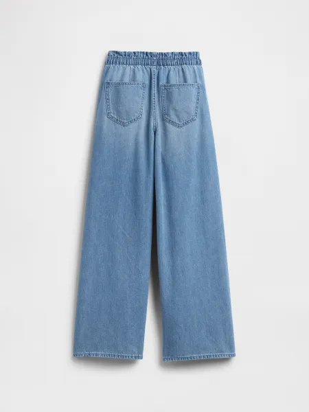 GAP V-BAGGY FEATHERWEIGHT MED Dievčenské džínsy, modrá, veľkosť