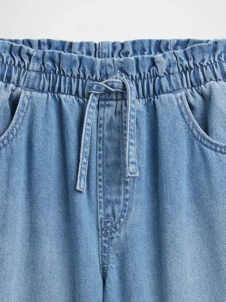 GAP V-BAGGY FEATHERWEIGHT MED Dievčenské džínsy, modrá, veľkosť