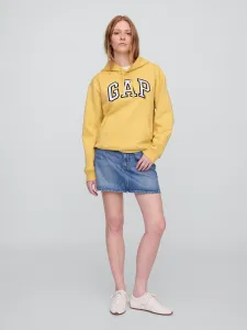 GAP V-GAP HERITAGE PO HD Dámska mikina s logom, žltá, veľkosť