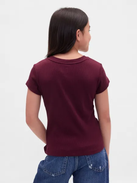 GAP Children's Ribbed T-Shirt - Girls