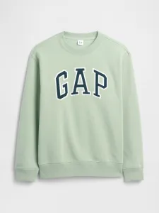 GAP HERITAGE CREW Dámska mikina, svetlo zelená, veľkosť
