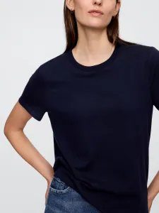 GAP V-SS FAV CREW SOLID Dámske bavlnené tričko, tmavo modrá, veľkosť