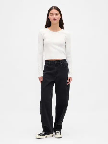 GAP Ribbed Crop T-Shirt - Women's