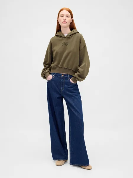 GAP Logo Cropped Hoodie - Ladies