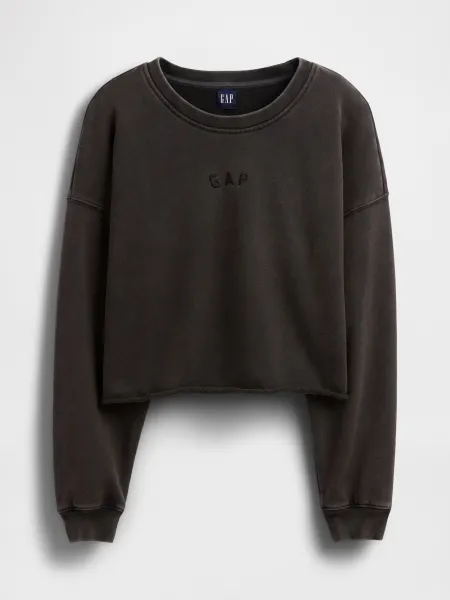 GAP Oversize Crop Sweatshirt Heavyweight - Ladies