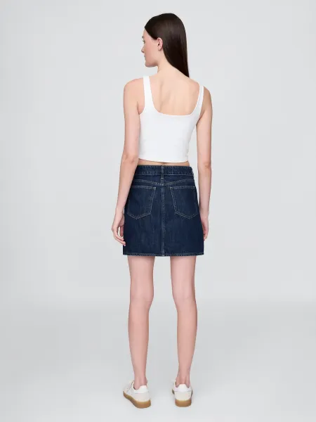 GAP rifľová mini sukňa
