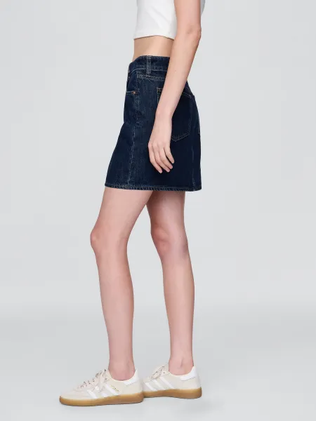 GAP rifľová mini sukňa