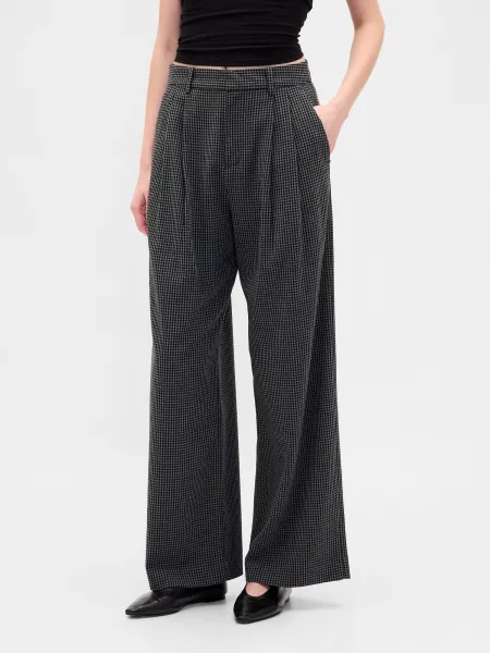 Dámske nohavice GAP 365 Twill Pleated