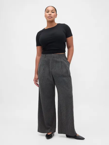 Dámske nohavice GAP 365 Twill Pleated