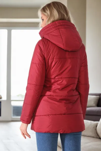Z9660 DEWBERRY WOMEN'S COAT-BURGUNDY