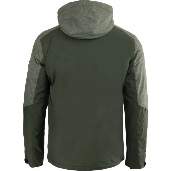 ALPINE PRO LEND Pánska lyžiarska bunda, khaki, veľkosť