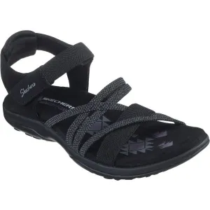 Skechers REGGAE SLIM - MEADOW GRAZER Dámske sandále, čierna, veľkosť