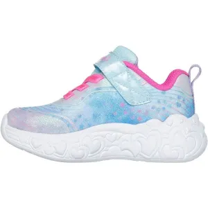 Skechers ETERNAL HEART LIGHTS Dievčenská vychádzková obuv, svetlomodrá, veľkosť