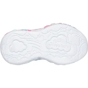 Skechers ETERNAL HEART LIGHTS Dievčenská vychádzková obuv, svetlomodrá, veľkosť