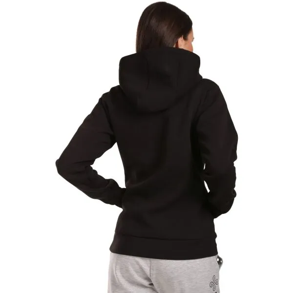 Women's cotton hooded sweatshirt Kilpi NIKY-W Black