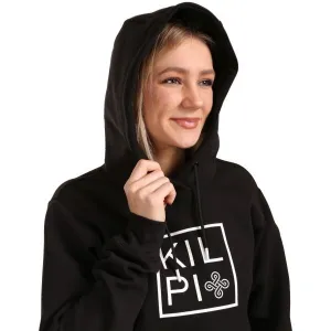 Women's cotton hooded sweatshirt Kilpi NIKY-W Black
