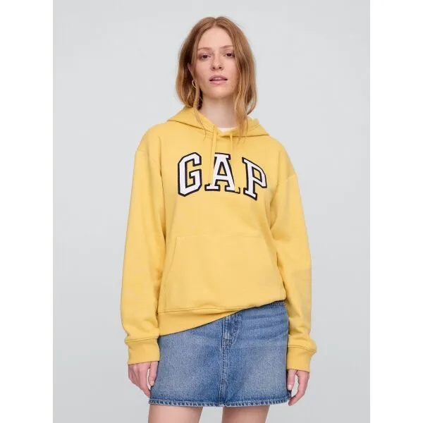 GAP V-GAP HERITAGE PO HD Dámska mikina s logom, žltá, veľkosť