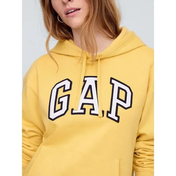 GAP V-GAP HERITAGE PO HD Dámska mikina s logom, žltá, veľkosť