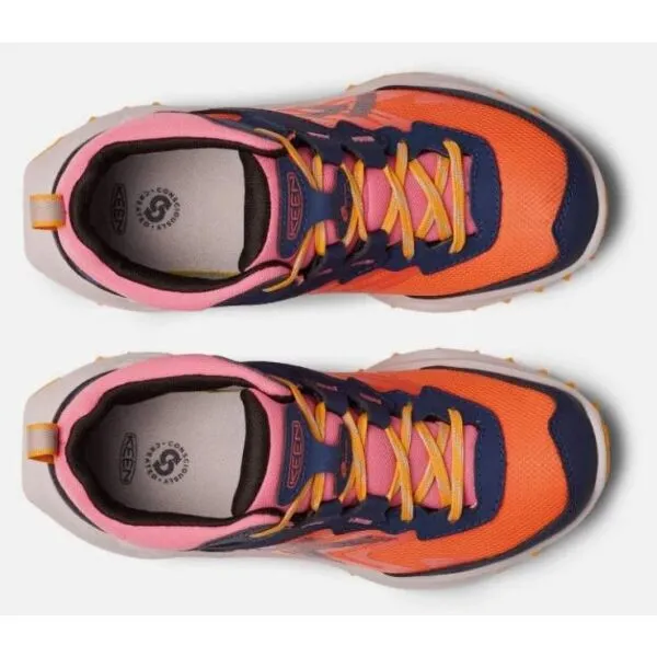 Keen ZIONIC MID WP YOUTH Detská outdoorová obuv, oranžová, veľkosť 36